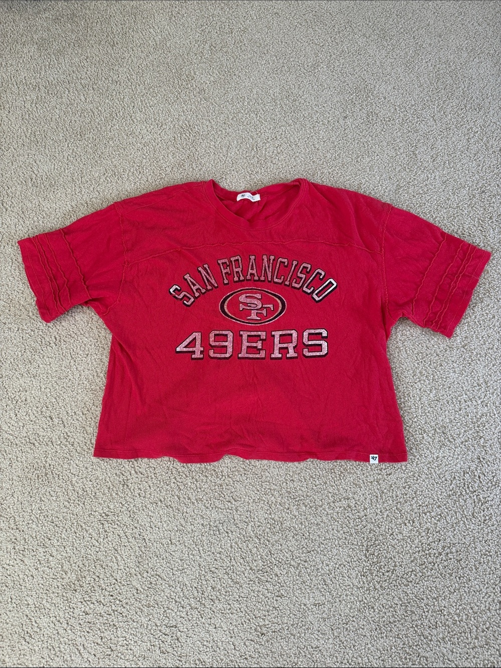 47 Brand San Francisco 49ers women’s crop top